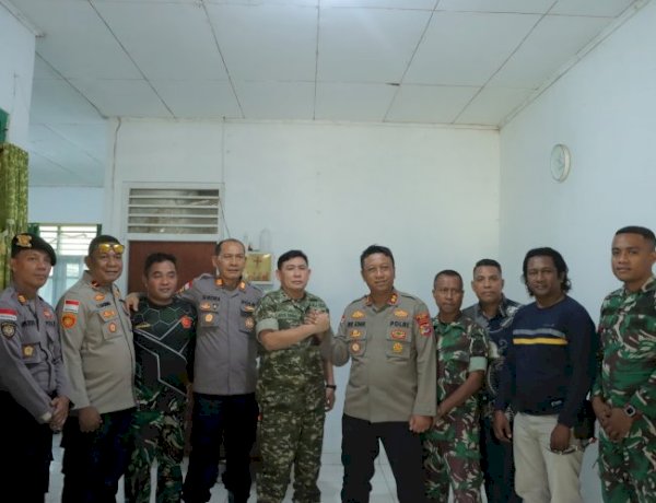 Kapolres Alor Perkuat Sinergitas dengan Kodim 1622/Alor Melalui Kunjungan Silaturahmi