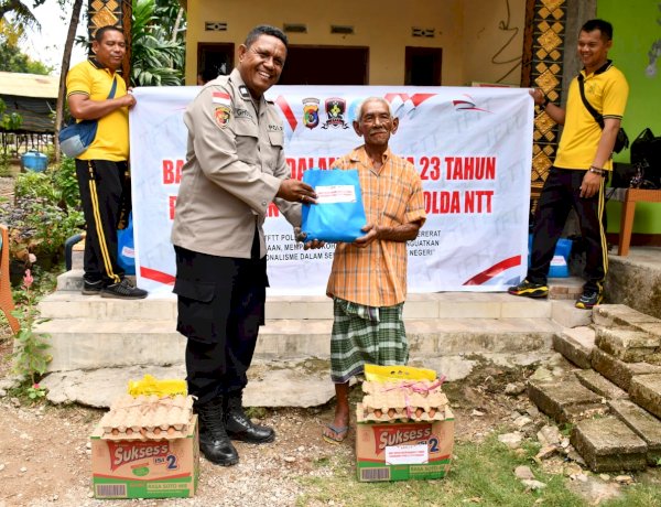 23 Tahun Anniversary Letting 22/27 TFTT Polda NTT, Salurkan Bansos untuk Warga Batakte dan Berikan Tali Asih kepada Keluarga Rekan Seangkatan