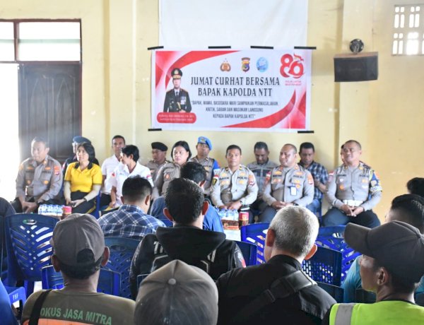 Jumat Curhat Polda NTT di Sikumana, Warga Sampaikan Apresiasi Call Center 110 dan Keluhan Kamtibmas
