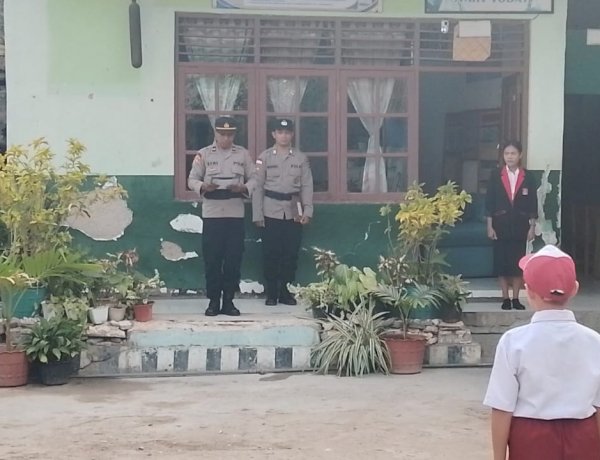 Program Polda NTT Hadir di SDN Fontein 2,  Tanamkan Disiplin dan Keselamatan Sejak Dini
