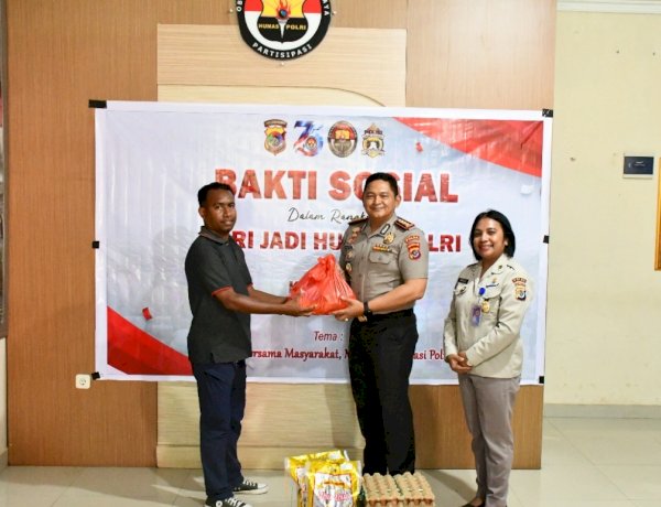 HUT ke-75 Humas Polri: “Polisi Bersama Masyarakat, Humas Menjaga Reputasi Polri”, Bidhumas Polda NTT Salurkan Bantuan Sosial