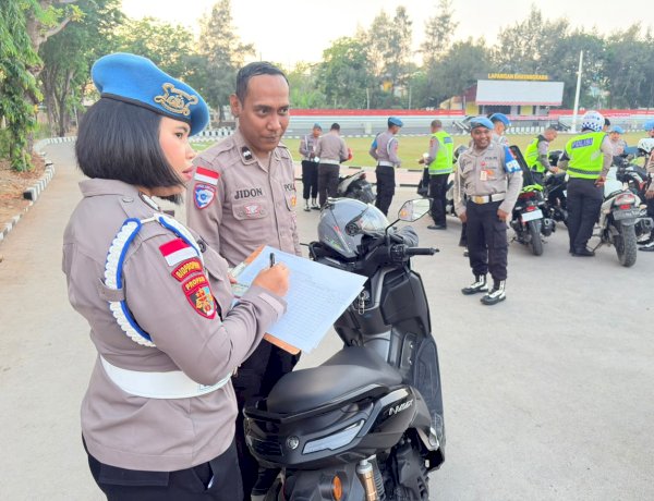 Bidpropam Polda NTT Gelar Gaktibplin terhadap Personel Ditlantas, Periksa Kelengkapan Diri dan Kendaraan serta Sikap Tampang