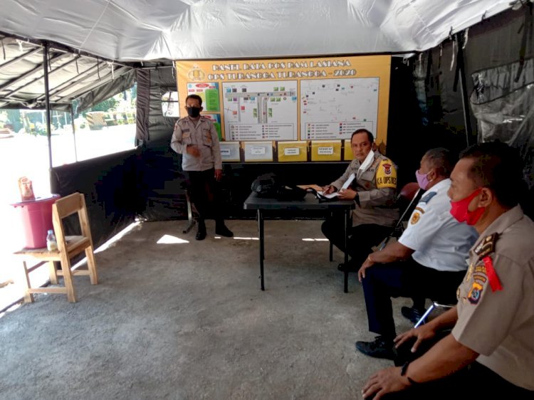 Kapolres Kupang Kota Kunjungi Pos Pengamanan Operasi Ketupat Turangga 2020 di Wilayah Hukum Polres Kupang Kota