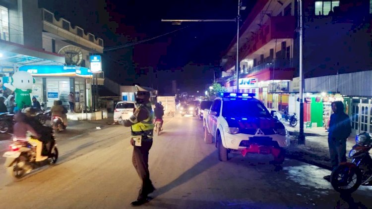 Satlantas Polres TTS Rutin Patroli Malam Demi Cegah Gangguan Kamtibmas