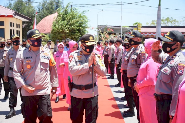 Kunker ke Polres Kupang, Kapolda NTT Disambut Hangat Anggota