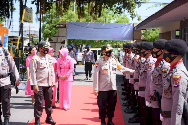 Polres Sikka Sambut Kunjungan Kerja Kapolda NTT Irjen Pol. Drs. Lotharia Latif, S.H., M.Hum.