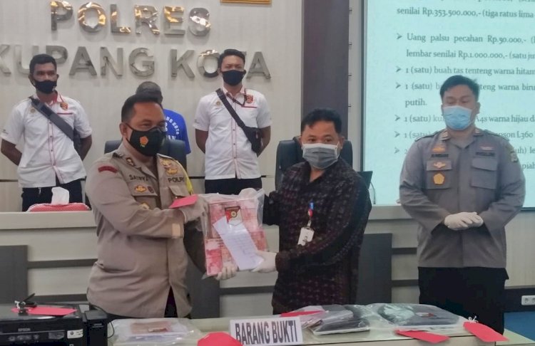 Unit Reskrim Polsek Kelapa Lima Berhasil Ungkap Kasus Pemalsuan Uang Sebanyak 353 Juta Rupiah Lebih di Wilayah Kota Kupang