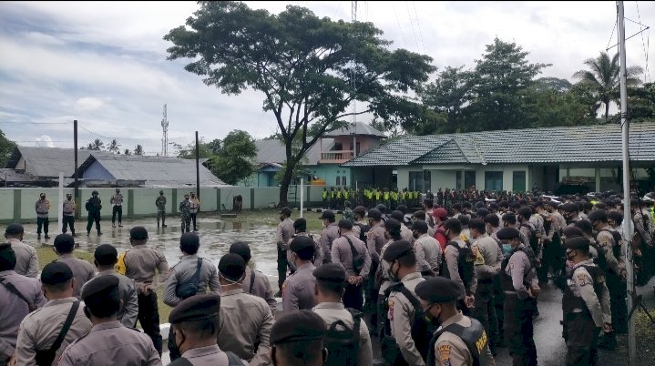 TNI-Polri Sumba Barat Gelar Apel Gabungan Persiapan Pengamanan Kunjungan Presiden RI