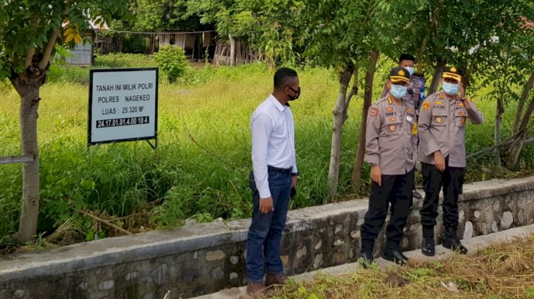 Irwasda Polda NTT Cek Lokasi Tanah Persiapan Pembangunan Mako Polres Nagekeo
