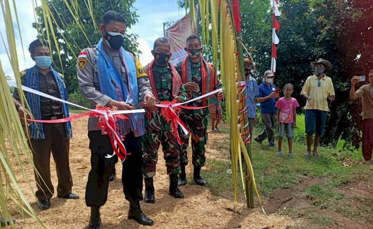 Kapolres Belu Launching Kampung Tangguh Nusantara Fatuk Nakfera