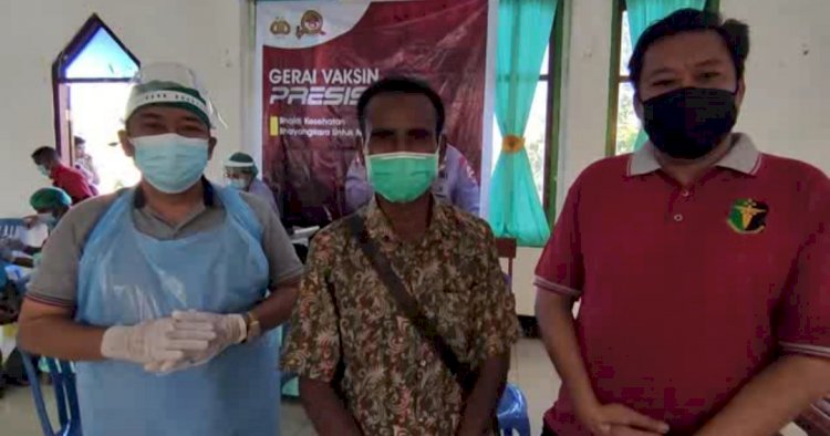 Rev@co Biddokkes Polda NTT Kembali Datangi Desa Oh'aem Amfoang Selatan Berikan Vaksin Tahap 2