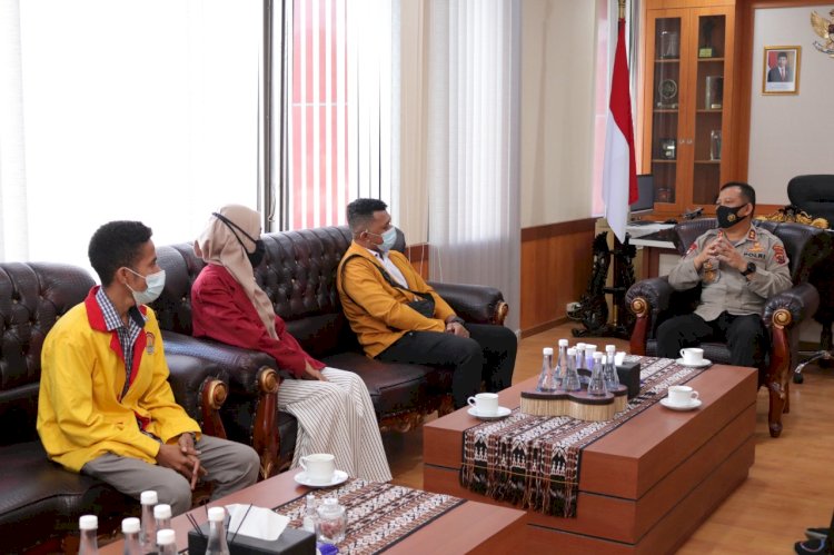 Silaturahmi dengan BEM Nusantara, Kapolda NTT Ajak Mahasiswa Bersama Dalam Penanganan Covid-19
