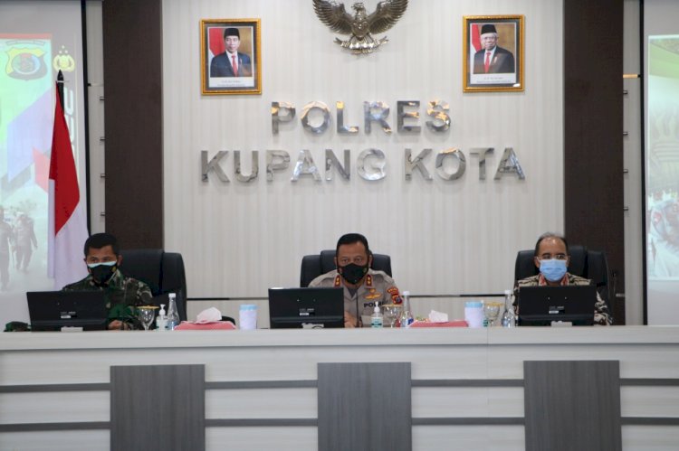 Pantau Kesiapan PPKM Level IV, Kapolda NTT Tatap Muka dengan Forkopimda Kota Kupang