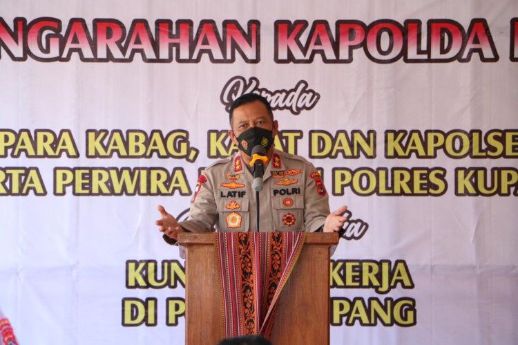 Kunker Ke Polres Kupang, Kapolda NTT: Jaga Nama Baik Kesatuan dan Marwah dari Polri Ini