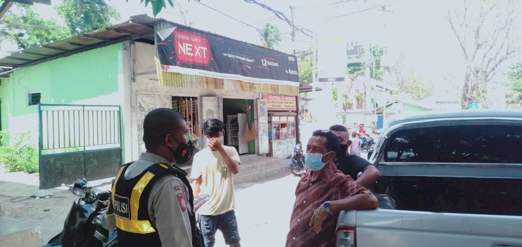 Di masa Pandemi Covid-19 Saat Ini, Tim Patroli Turjawali Ditsamapta Polda NTT Terus Beri Imbauan Prokes Kepada Masyarakat