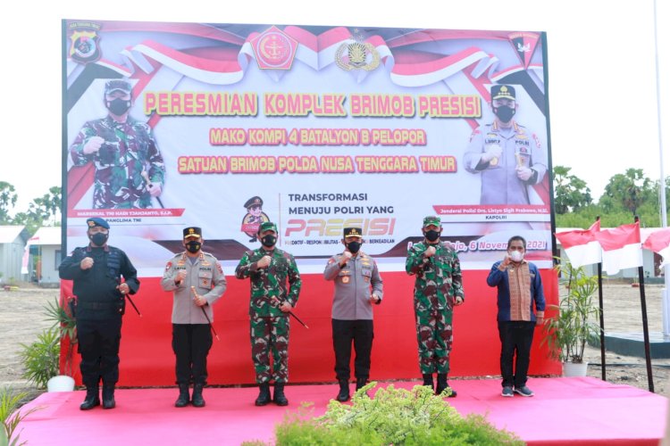 Kunjungi Manggarai Barat, Panglima TNI dan Kapolri Resmikan Komplek Brimob Presisi Kompi 4 Batalyon B Pelopor Labuan Bajo