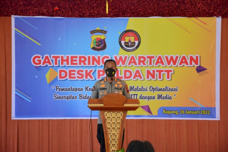 Mantapkan Komunikasi Publik, Bidhumas Polda NTT Selenggarakan Gathering Wartawan Desk Polda NTT