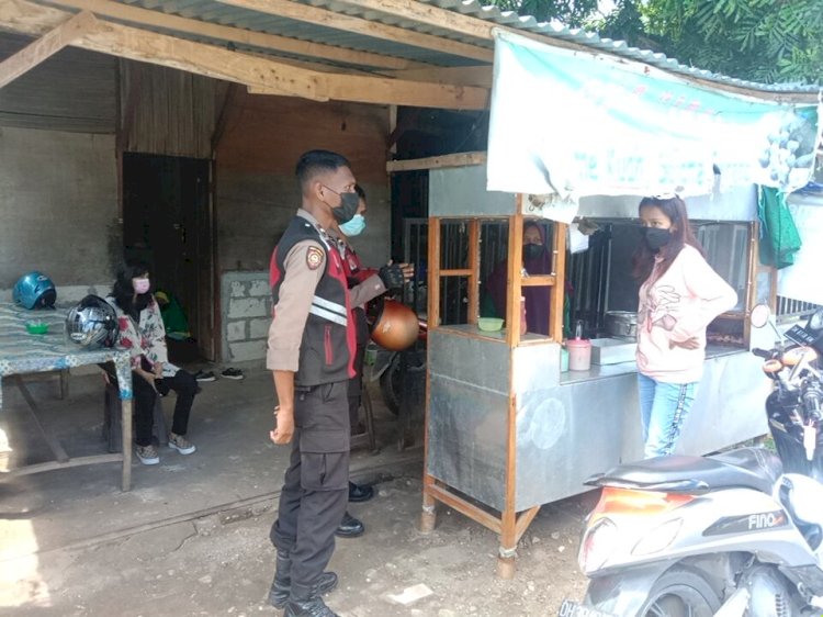 Gelar Patroli Siang, Personel Ditsamapta Polda NTT Imbau Masyarakat Antisipasi Curanmor