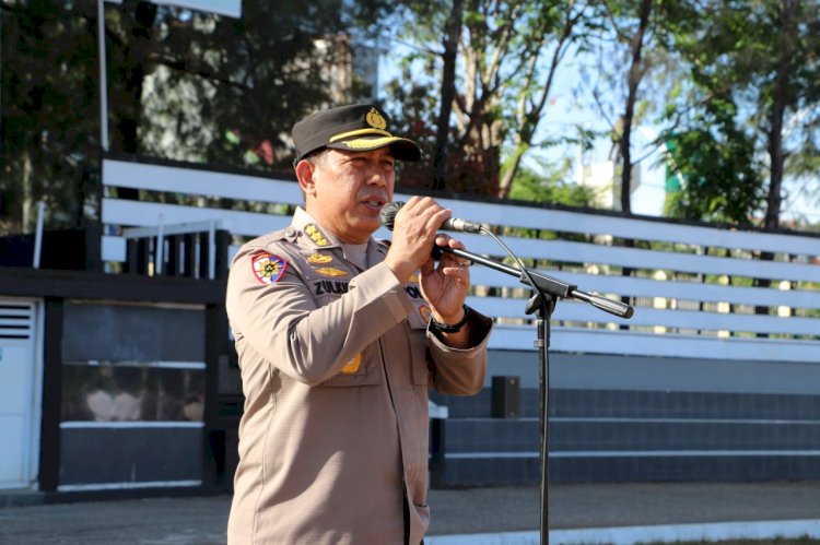 Pimpin Apel Pagi, Irwasda Polda NTT Ajak Anggota Dukung Kebijakan Pemerintah Jaga Sitkamtibmas