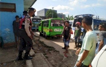 Patroli Rutin Samapta Polres TTU, Sasar Terminal dan Pasar