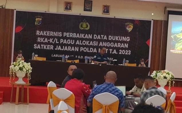 Birorena Polda NTT Selenggarakan Kegiatan Rakernis Perbaikan Data Dukung RKA KL Pagu Alokasi Anggaran Tahun 2023