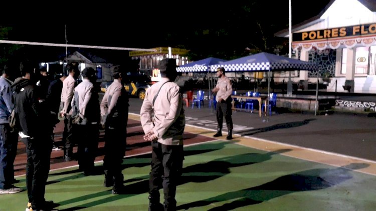 Malam Hari, Polres Flotim Gelar Operasi Bina Kusuma Turangga 2022