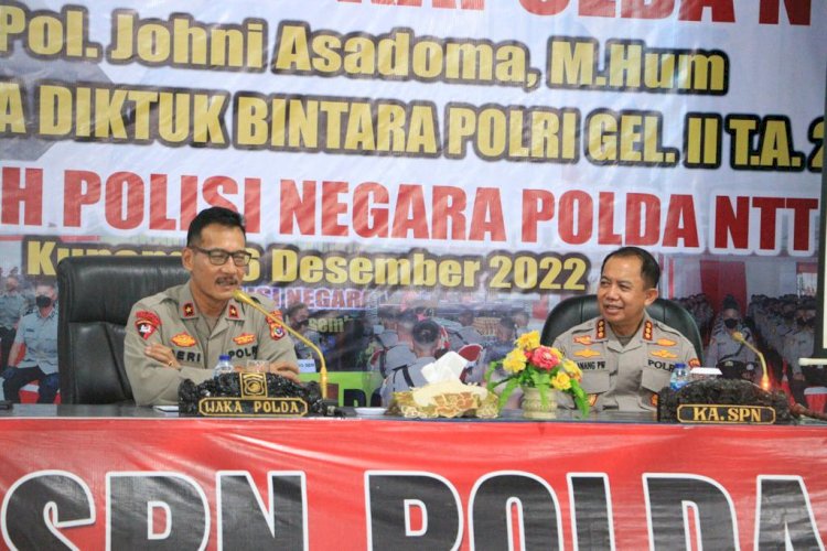 Beri Pembekalan Kepada 224 Siswa Diktuba Polri Gel II Tahun 2022, Ini yang Disampaikan Wakapolda NTT