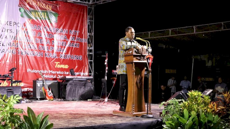 Pesan Kapolda NTT Saat Natal Bersama Warga di Kecamatan Kupang Tengah : Mari Bersama Jaga Kamtibmas Yang Kondusif