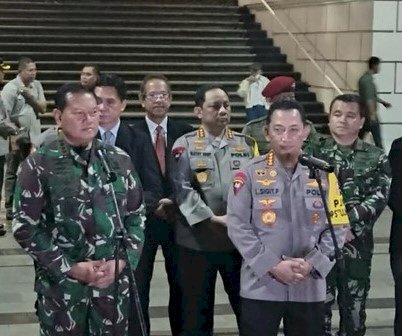 Kapolri Bersama Panglima TNI Tinjau Misa Natal 2022 di Gereja Katedral Jakarta