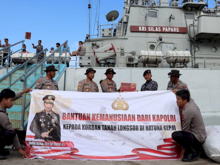 Kapolri dan Ketum Bhayangkari Kirim Bantuan ke Natuna