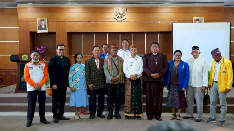 Kunker di Manggarai, Kapolda NTT Melakukan Tatap Muka dengan Forkopimda Kabupaten Manggarai