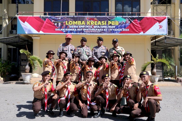 Lomba Kreasi PBB di Polda NTT, Dua Sekolah Ini yang Berhasil Meraih Juara