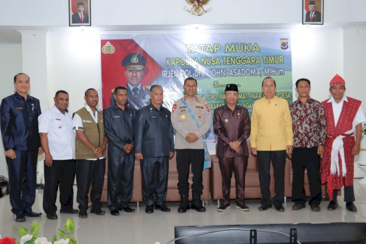 Kunker di Soe, Kapolda NTT Melakukan Tatap Muka dengan unsur Forkopimda Kabupaten TTS