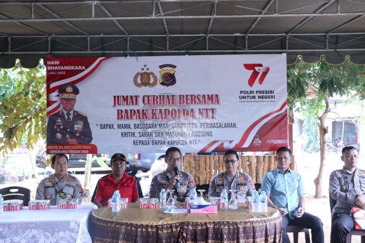 Wakapolda NTT, Brigjen Pol Drs. Heri Sulistianto, Mendengarkan Keluhan Warga Kelurahan Liliba dalam Program Unggulan