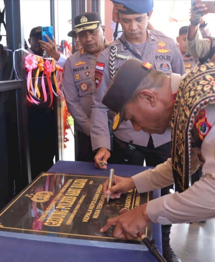 Mako Polres Sabu Raijua Resmi Dibuka oleh Kapolda NTT