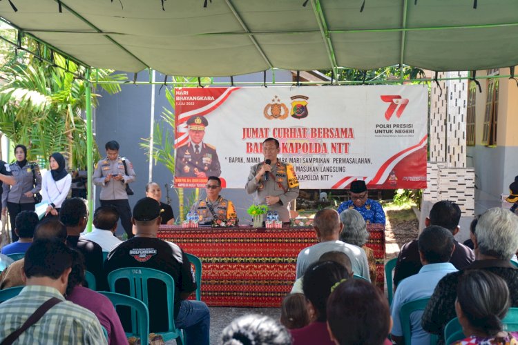 Jumat Curhat Polda NTT: Dialog Terbuka dan Solusi Bersama di Kelurahan Oetete