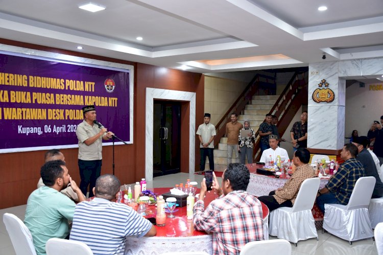 Kapolda Gelar Buka Puasa Ramadan Bersama Wartawan Desk Polda NTT