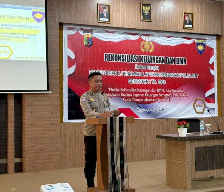 Polda NTT Gelar Kegiatan Rekonsiliasi Keuangan dan BMN untuk Peningkatan Kualitas Laporan Semester I T.A. 2024