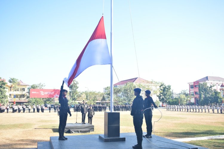 Polda NTT Gelar Upacara Khidmat HUT Kemerdekaan RI ke-79 di Mapolda NTT