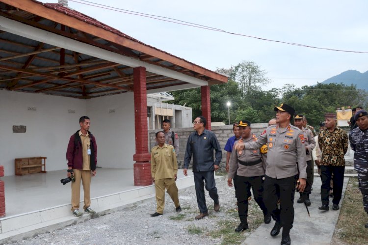 Kapolda NTT Tinjau Proyek Pembangunan Asrama dan Tempat Ibadah di Polres Manggarai Timur