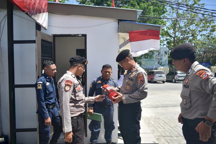 Subsatgas Sterilisasi Ops Mantap Praja Turangga Gelar Risk Assessment di Kantor KPU Provinsi NTT