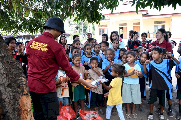 Langkah Empati Polda NTT, Mendampingi Anak-Anak Mengatasi Trauma Pasca-Konflik