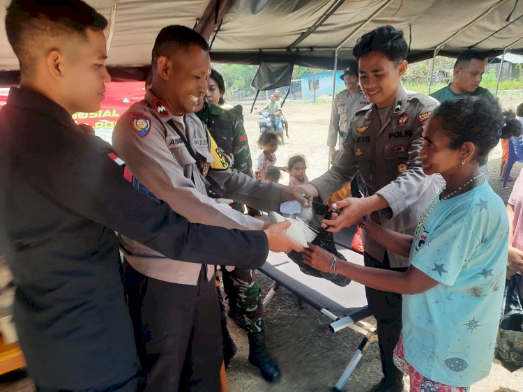 Dapur Lapangan Polda NTT: Meringankan Beban Masyarakat Terdampak Konflik di Adonara Barat