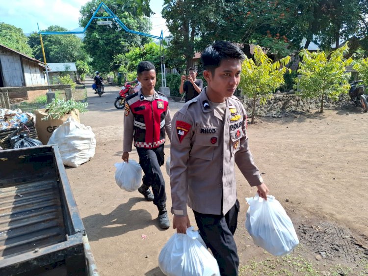 Polri Aktif Berikan Dukungan Kemanusiaan untuk Pengungsi Erupsi Gunung Lewotobi