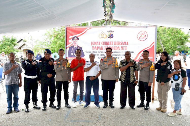 Jumat Curhat di Desa Bolok: Polda NTT Bahas Isu Lokal dan Kamtibmas dengan Masyarakat