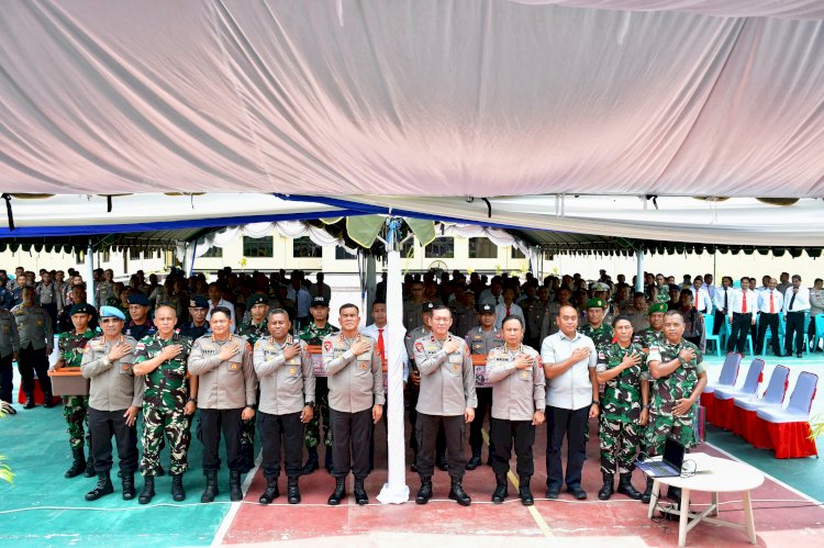 Kapolda NTT Tatap Muka Bersama Personel Polres Malaka dan TNI, Berikan Tali Asih