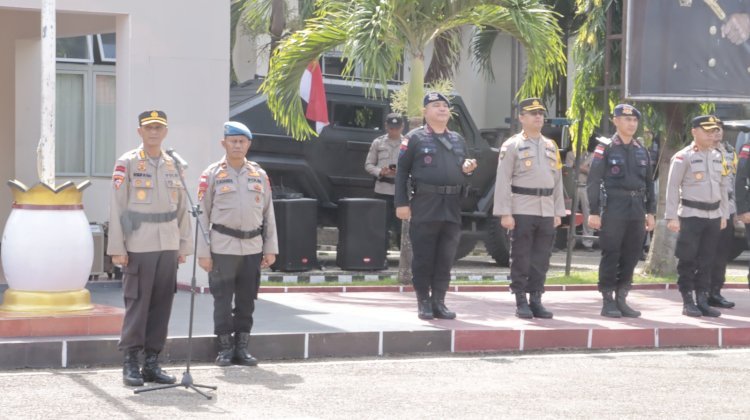 Pastikan Situasi kamtibmas Aman, Karo Ops dan Dansat Brimob Polda NTT Cek Pengamanan Putusan Sengketa Pilkada Belu