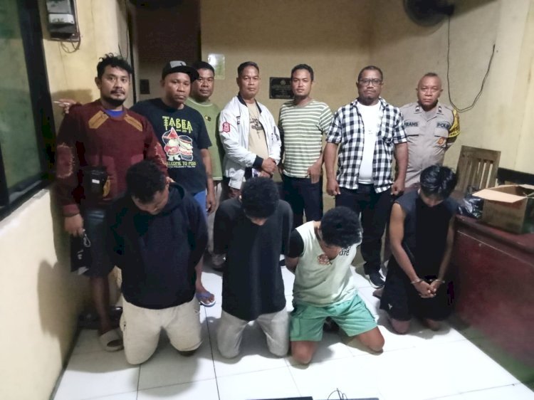 Empat Terduga Pelaku Pencurian Elektronik Dibekuk Polsek Kota Lama
