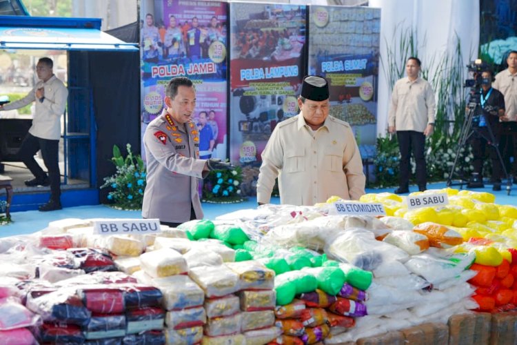 Presiden Pimpin Pemusnahan 214,84 Ton Narkoba oleh Polri, Kapolri: Tindak Lanjut Asta Cita
