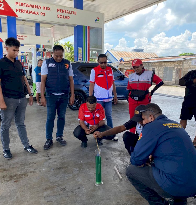 Polda NTT Lakukan Pengawasan dan Pengukuran Kualitas BBM di 8 SPBU Kota Kupang, Pastikan Takaran dan Mutu Sesuai Standar